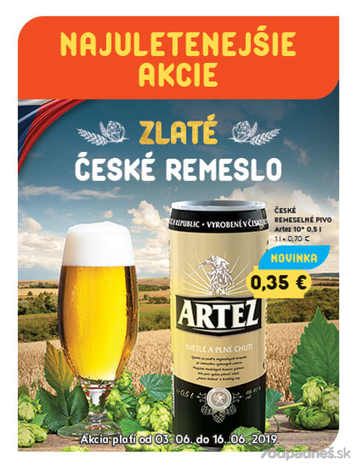 1. stránka CBA letáku