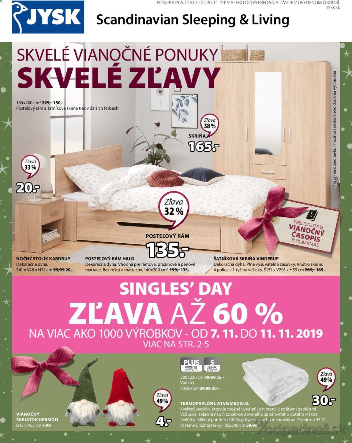 1. stránka Jysk letáku