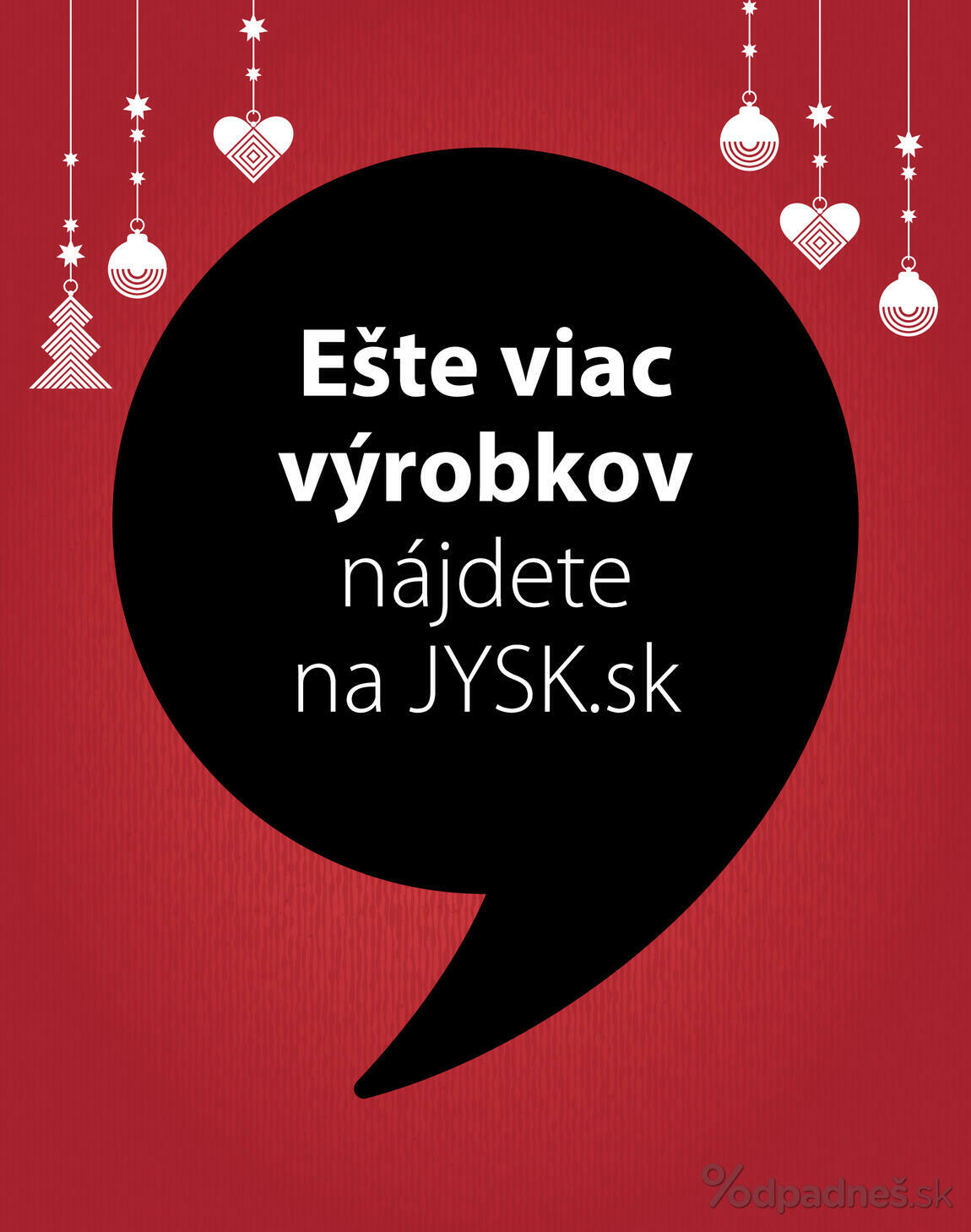 1. stránka Jysk letáku