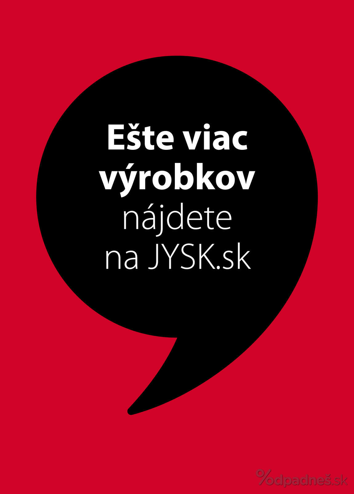 1. stránka Jysk letáku