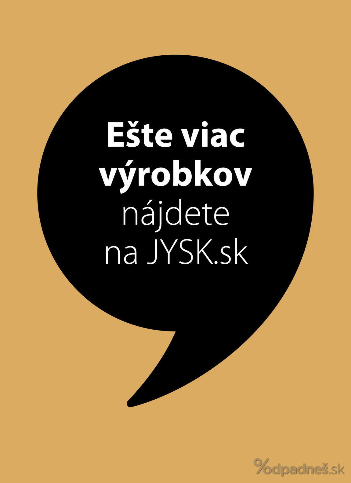 1. stránka Jysk letáku