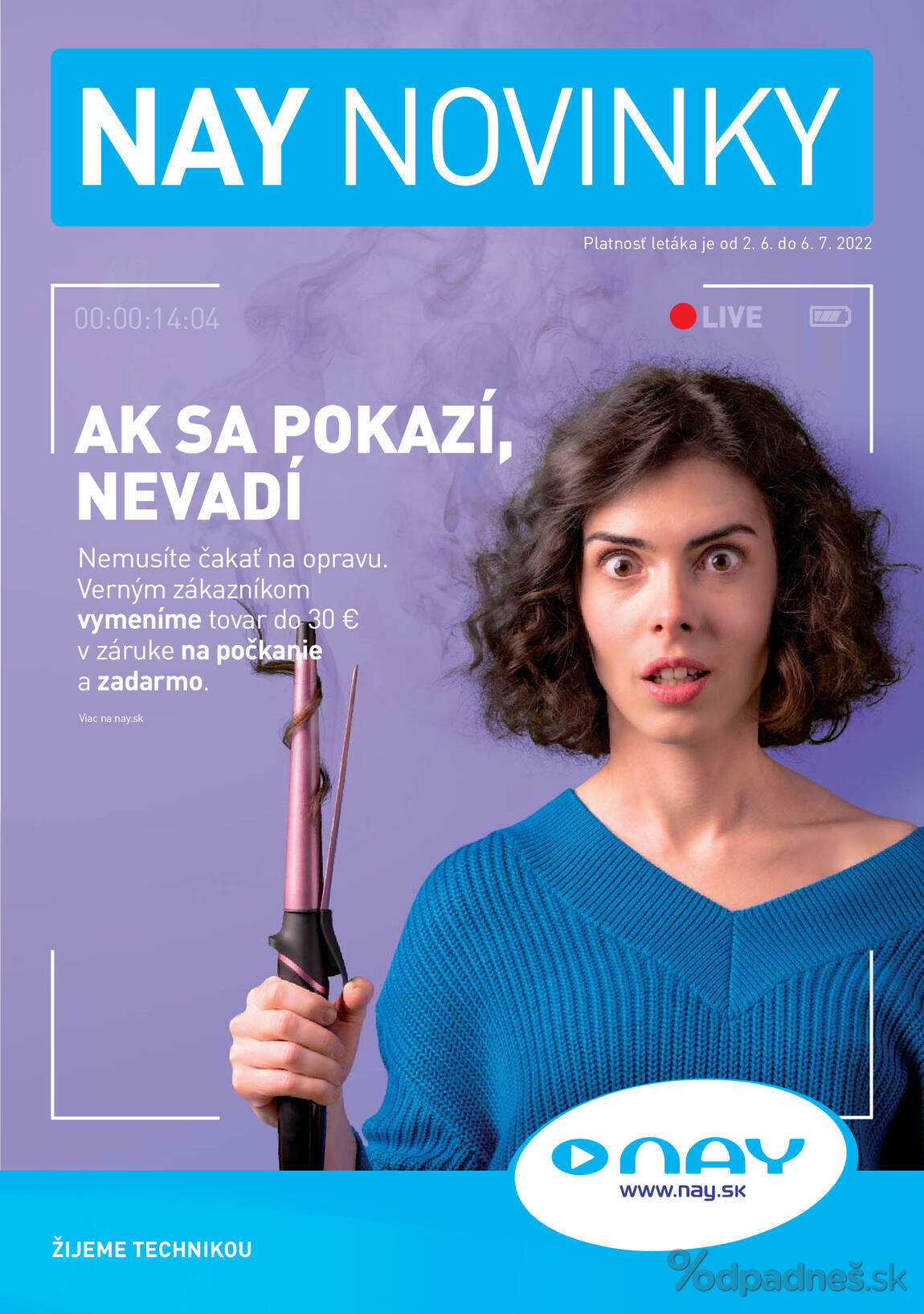 1. stránka NAY Elektrodom letáku