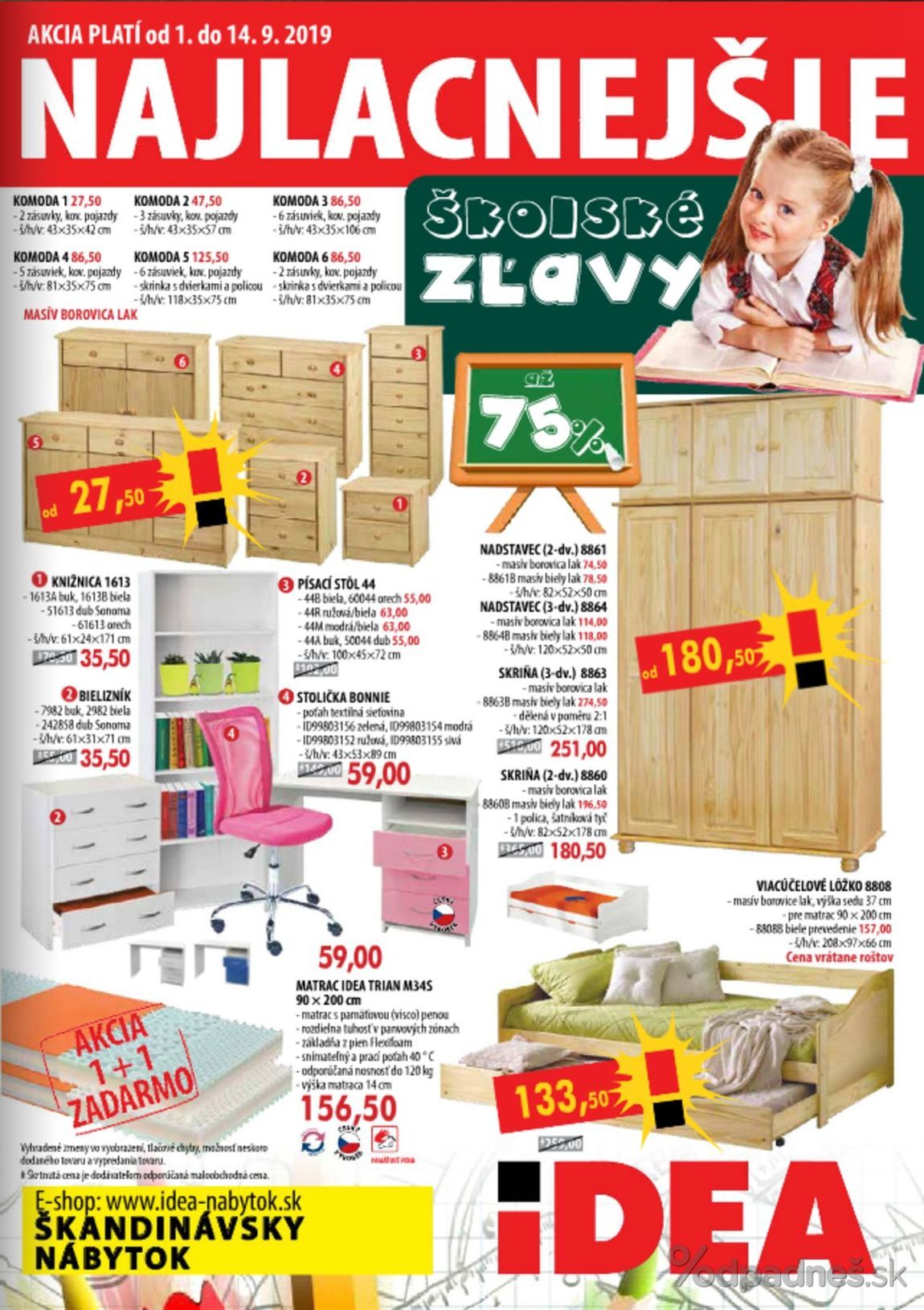 1. stránka IDEA nábytok letáku