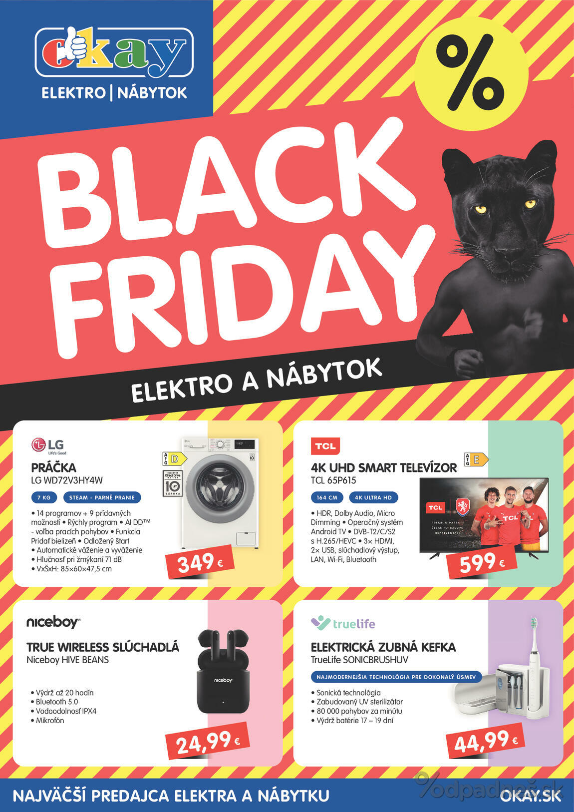 1. stránka OKAY elektro letáku