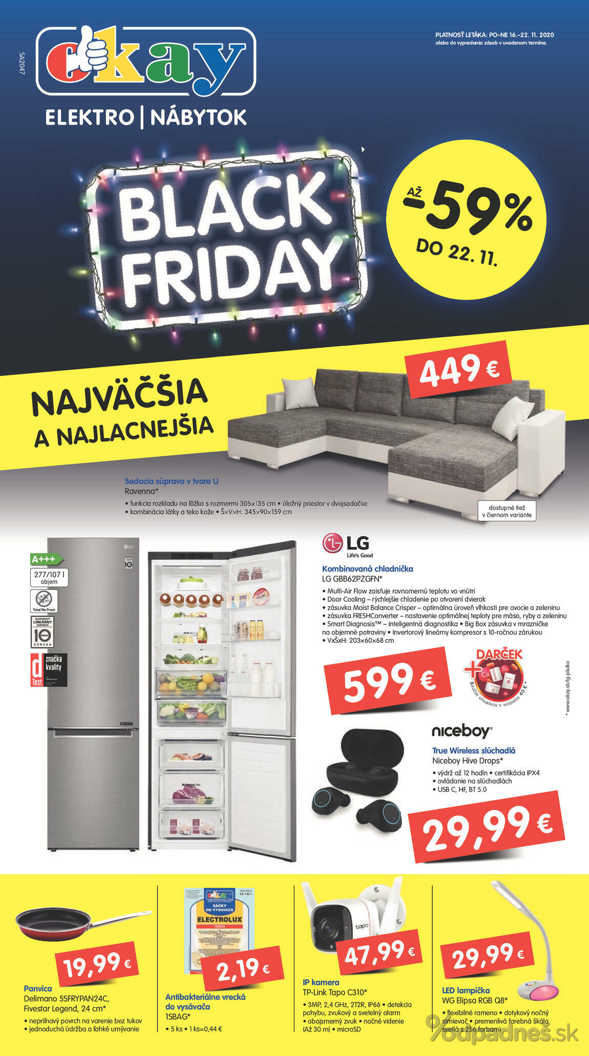 1. stránka OKAY elektro letáku