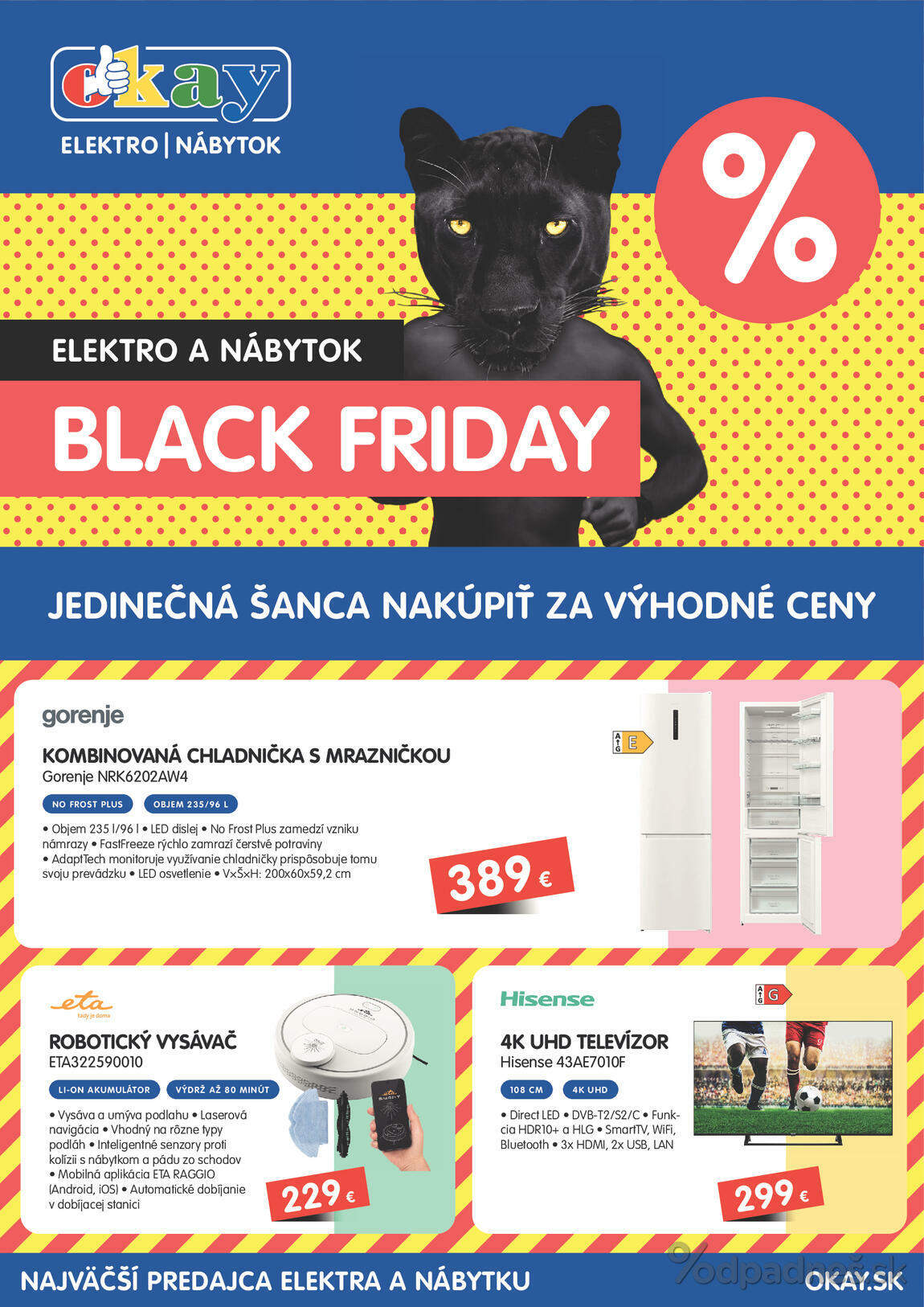 1. stránka OKAY elektro letáku