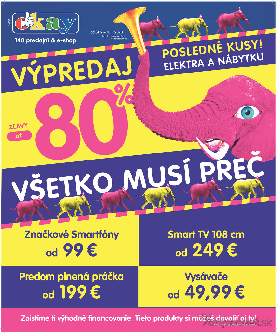 1. stránka OKAY elektro letáku