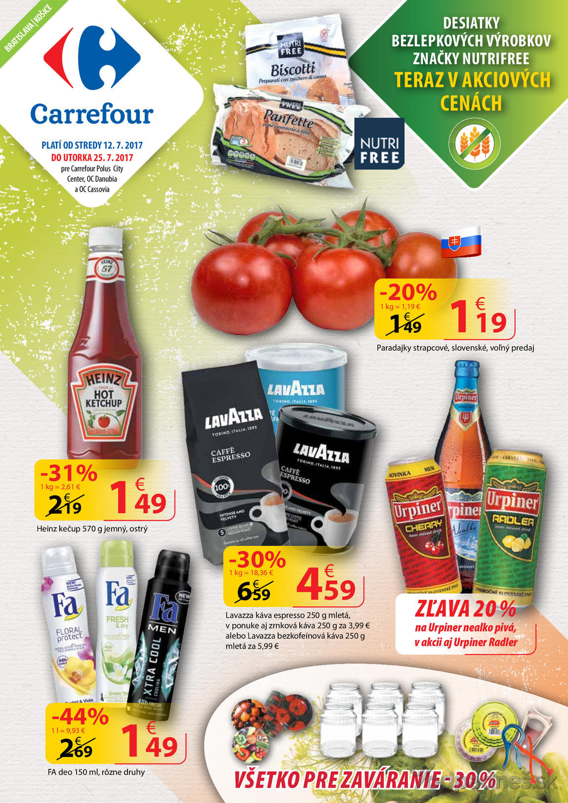 1. stránka Carrefour letáku