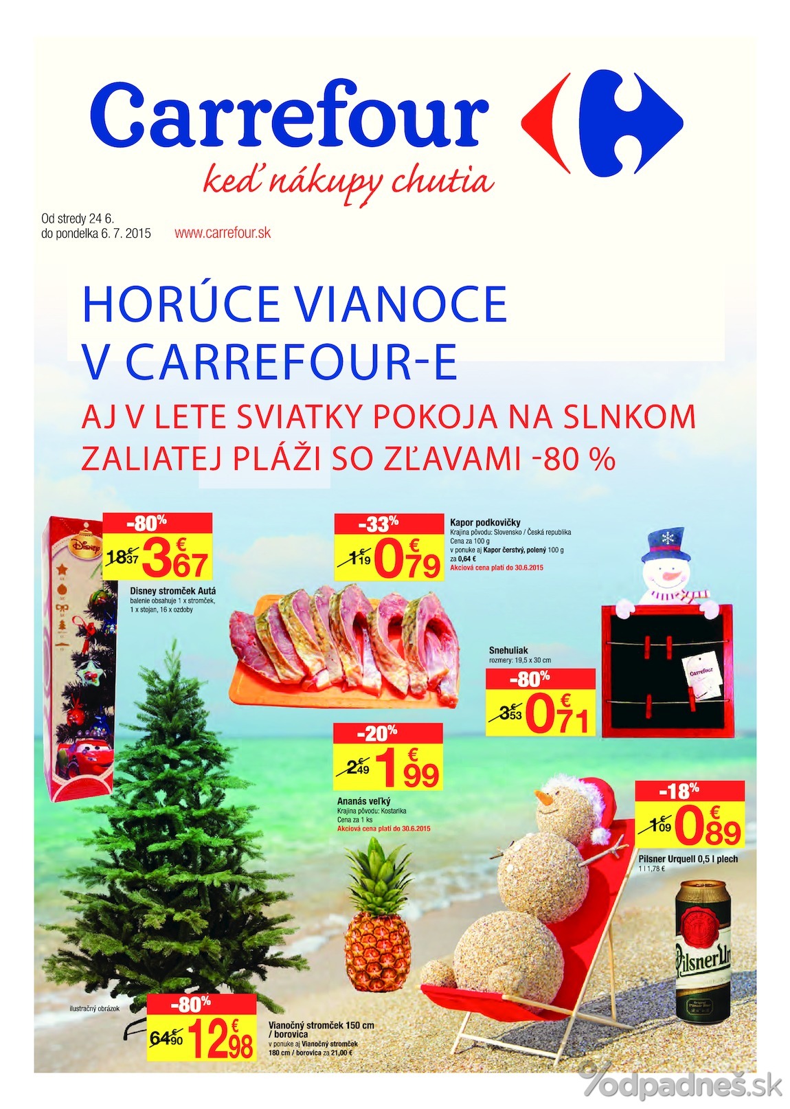 1. stránka Carrefour letáku