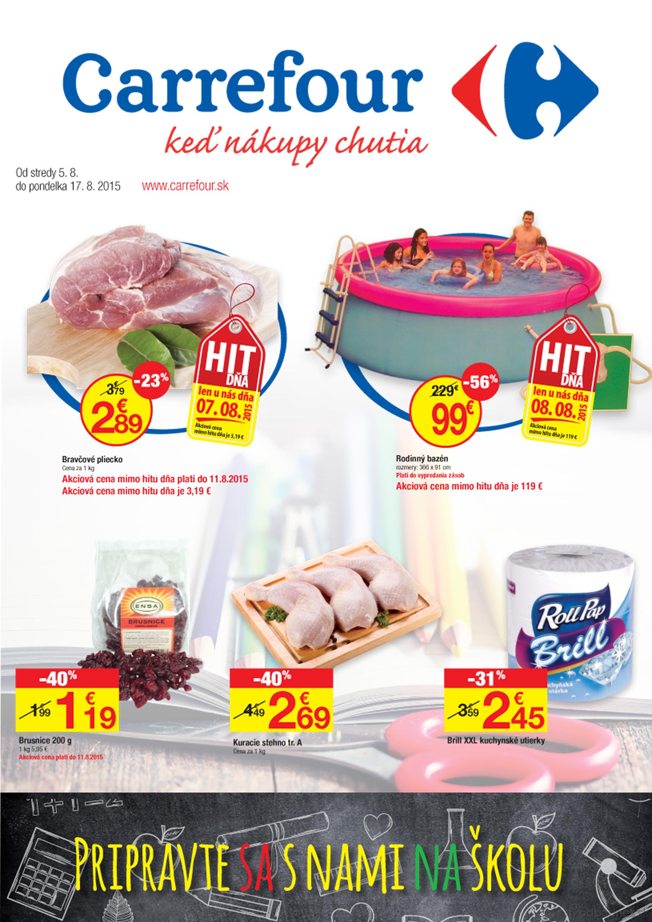 1. stránka Carrefour letáku