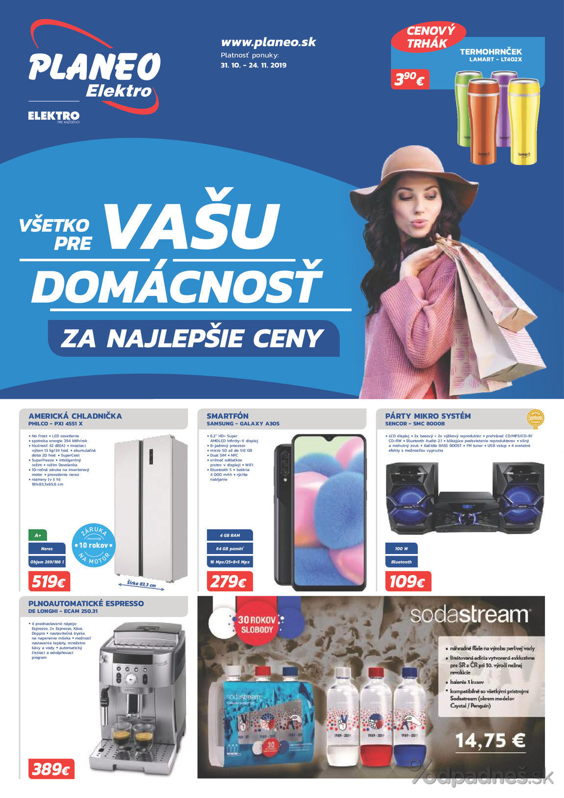 1. stránka Planeo Elektro letáku