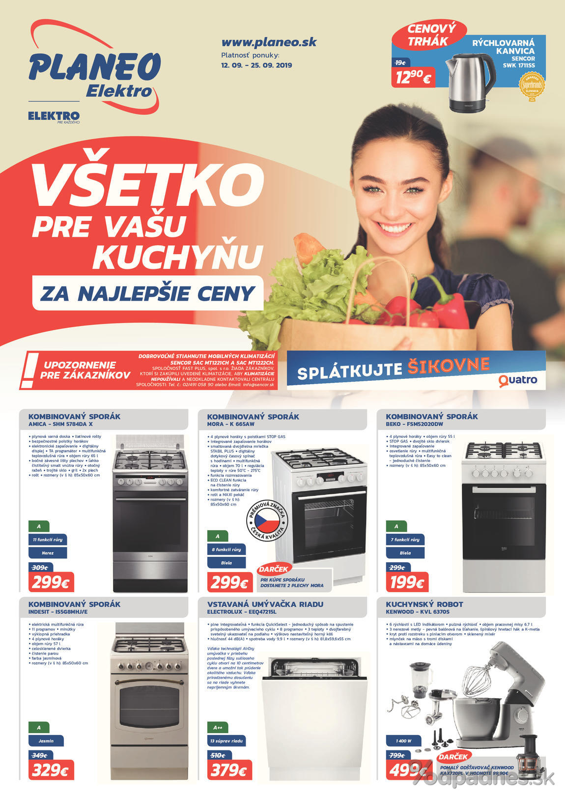 1. stránka Planeo Elektro letáku