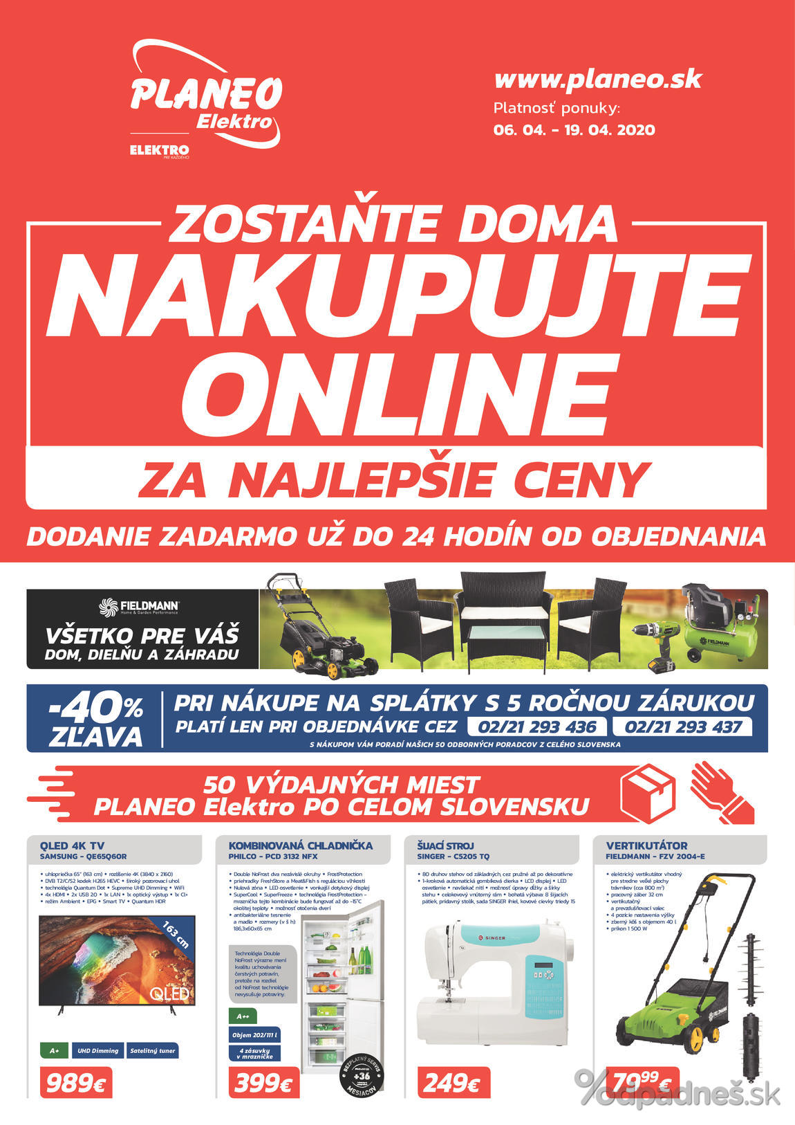1. stránka Planeo Elektro letáku
