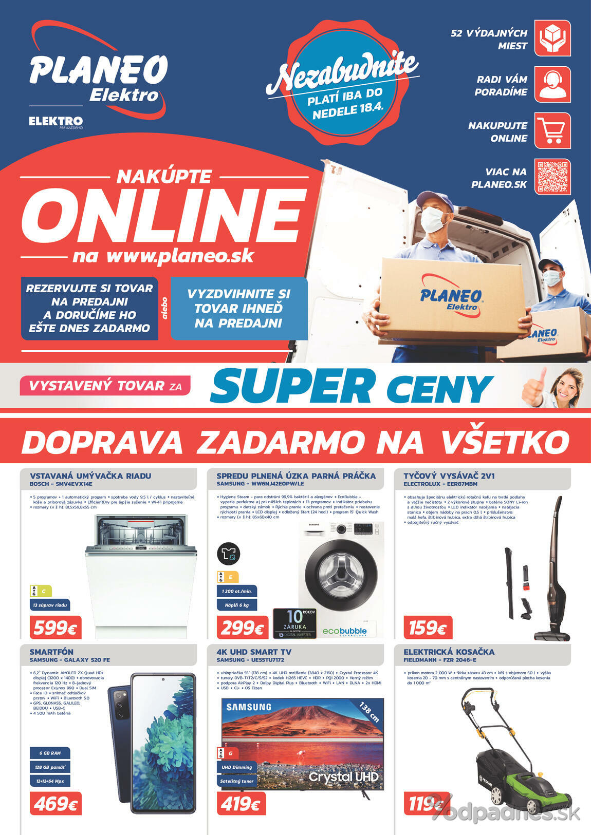 1. stránka Planeo Elektro letáku