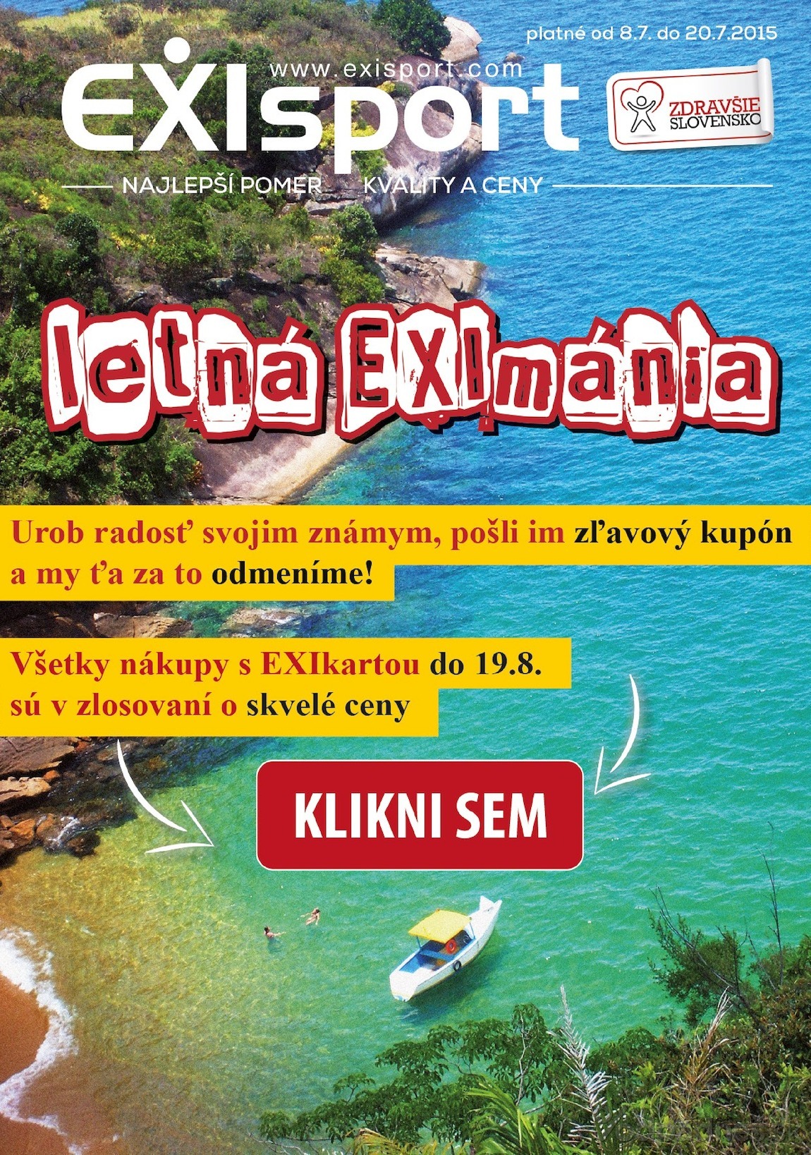 1. stránka Exisport letáku