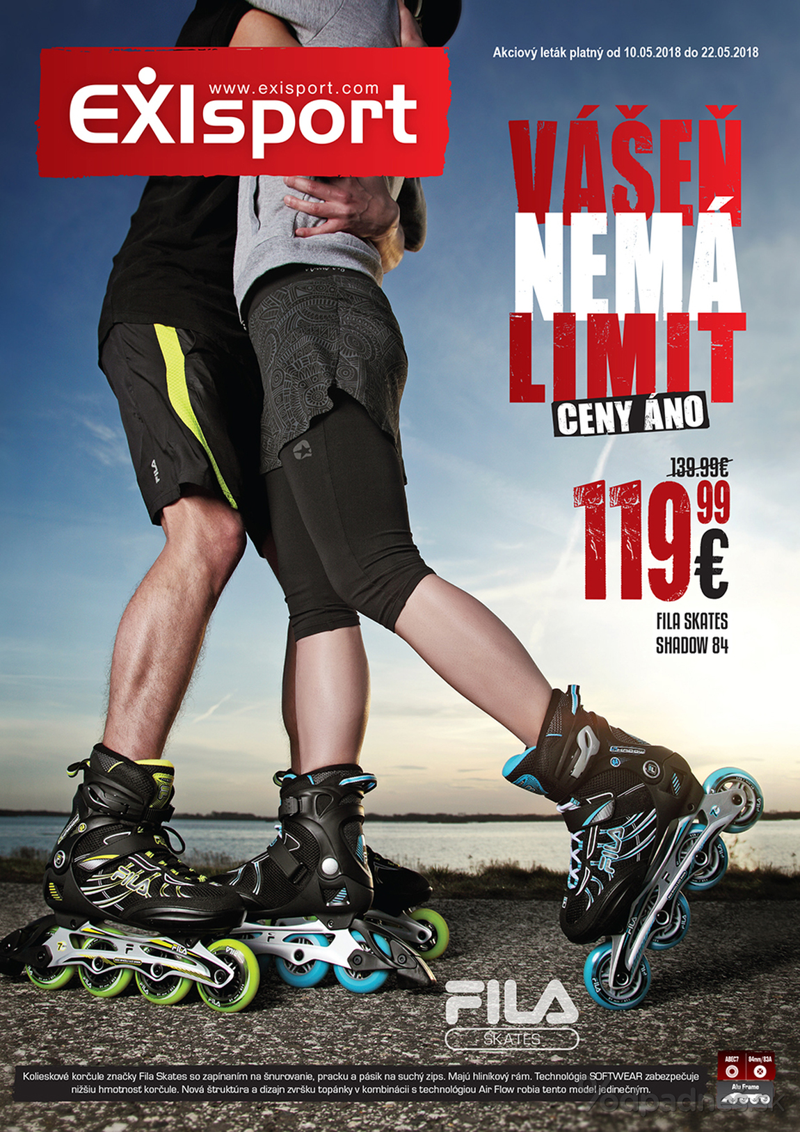 1. stránka Exisport letáku