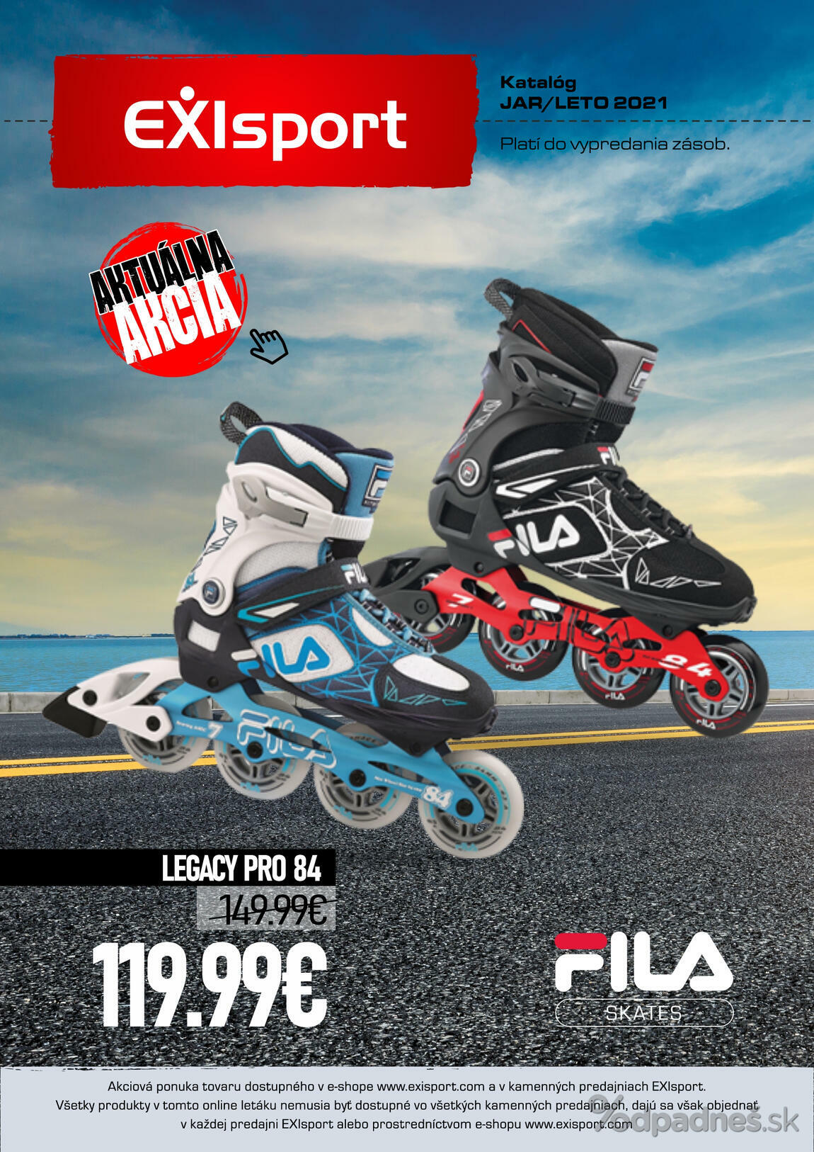 1. stránka Exisport letáku