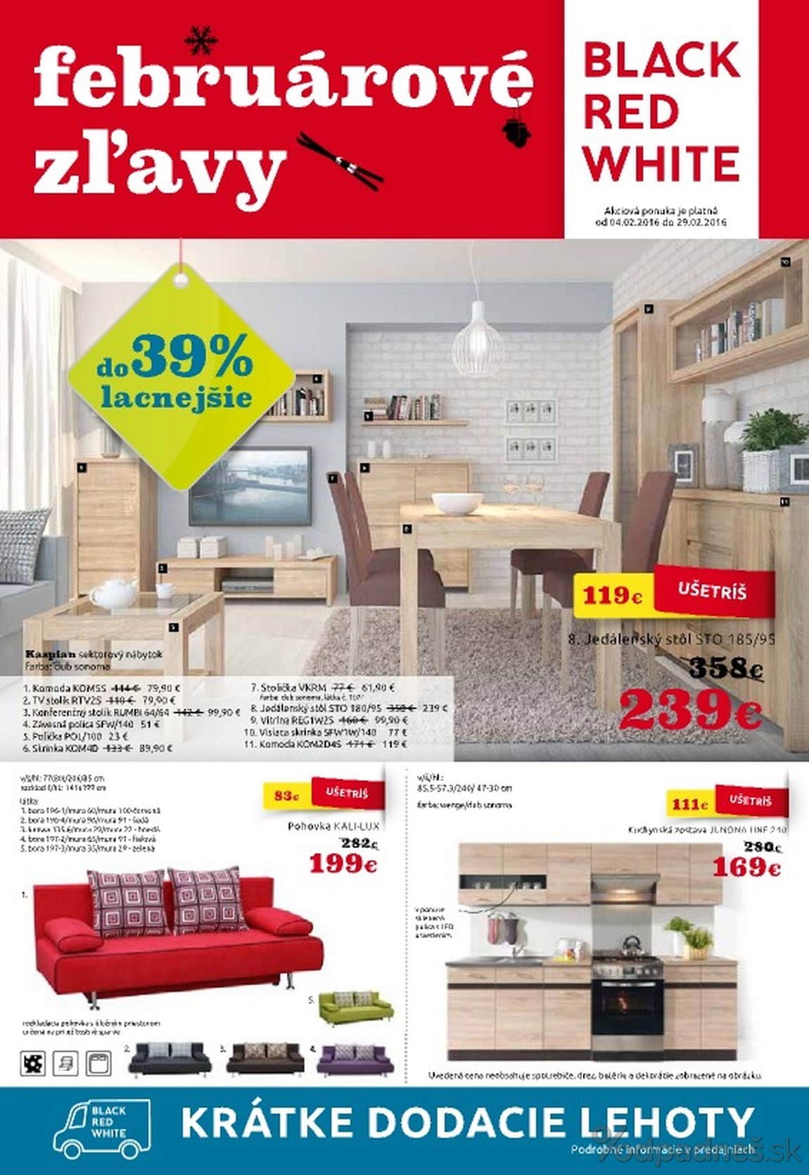 1. stránka Black Red White letáku