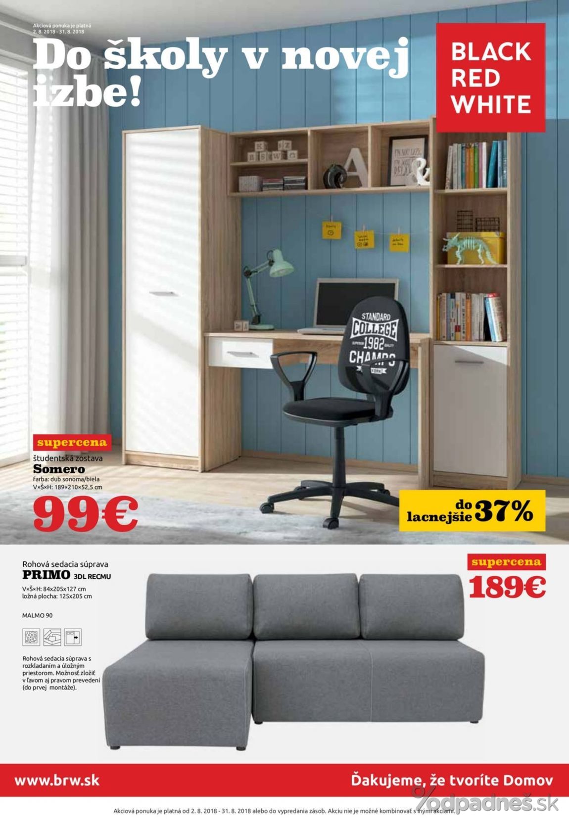 1. stránka Black Red White letáku