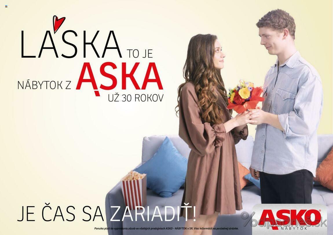1. stránka Asko nábytok letáku