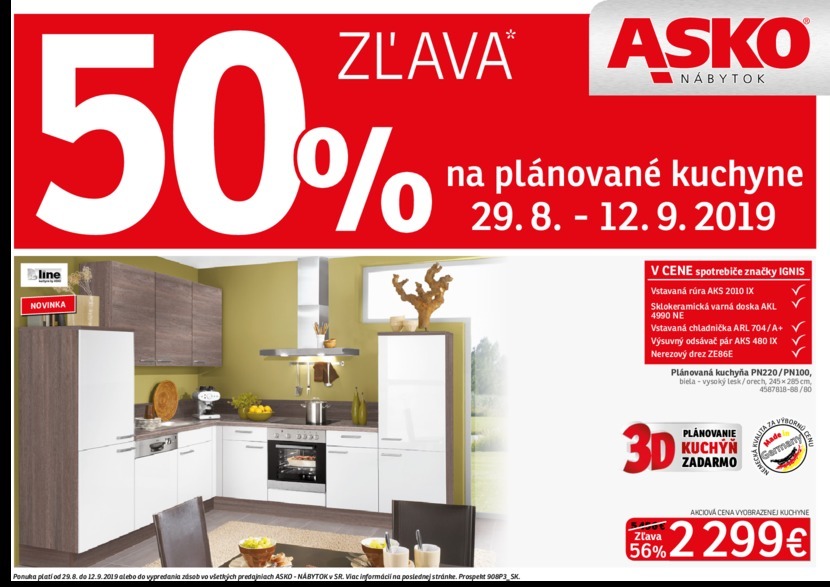 1. stránka Asko nábytok letáku