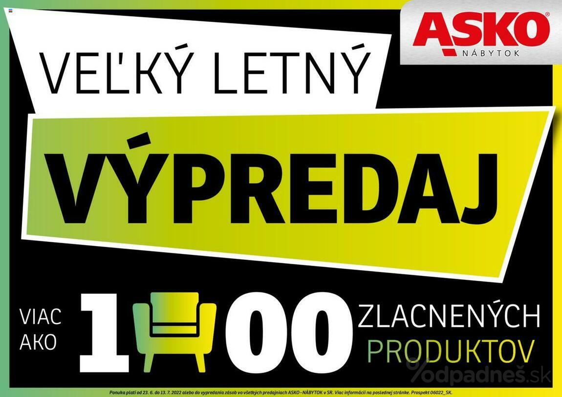 1. stránka Asko nábytok letáku