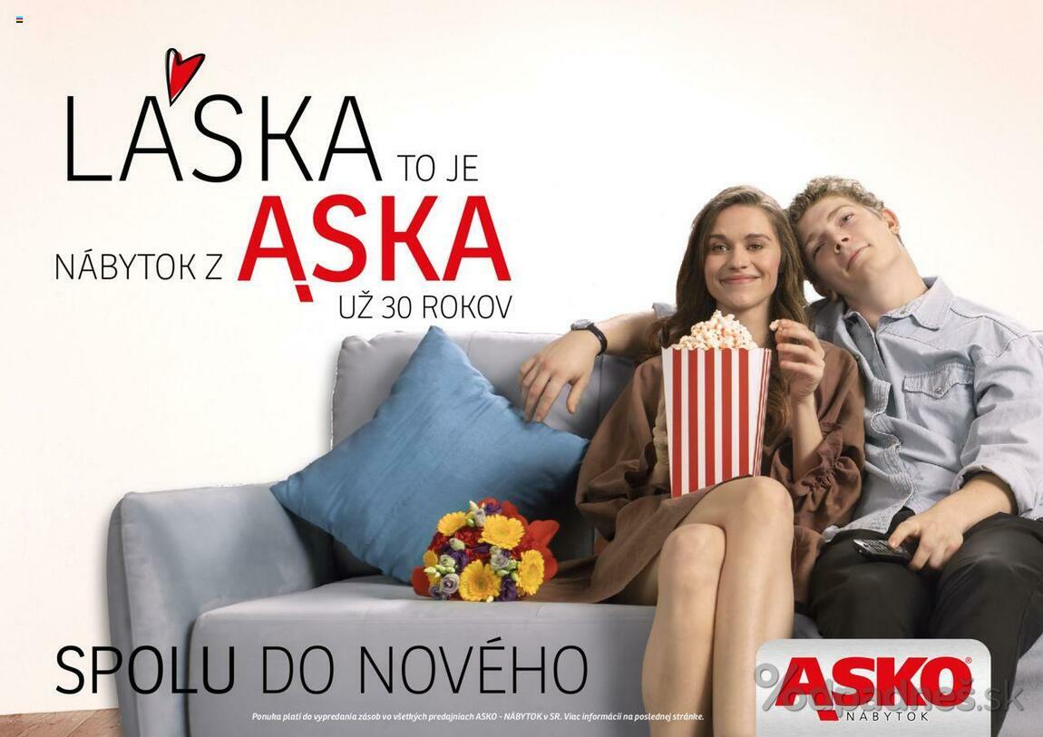 1. stránka Asko nábytok letáku