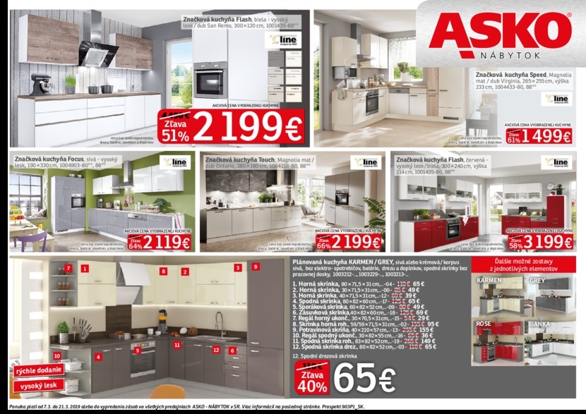 1. stránka Asko nábytok letáku