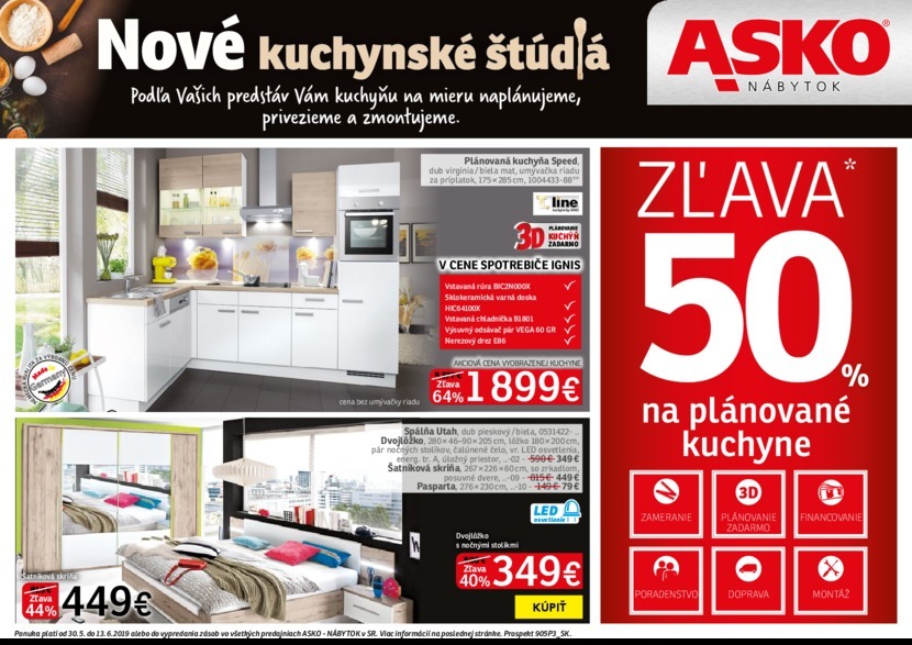 1. stránka Asko nábytok letáku