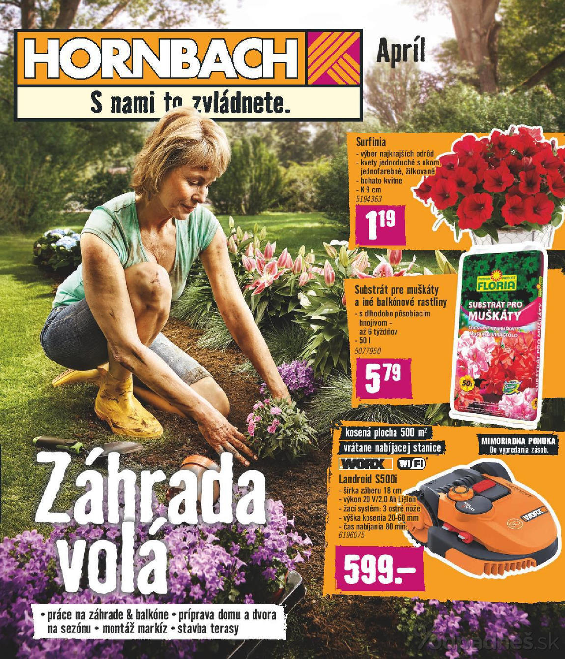 1. stránka Hornbach letáku