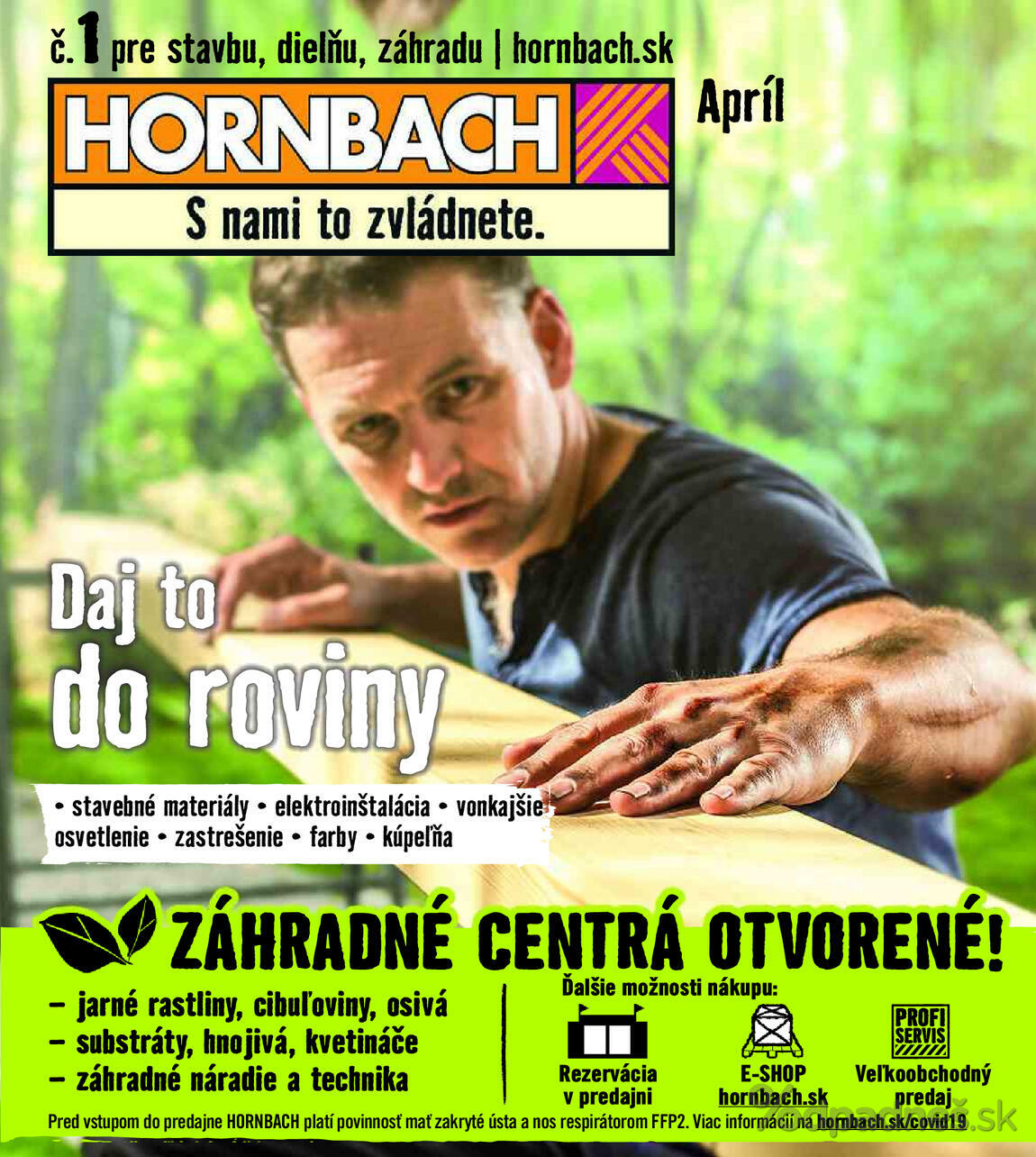 1. stránka Hornbach letáku