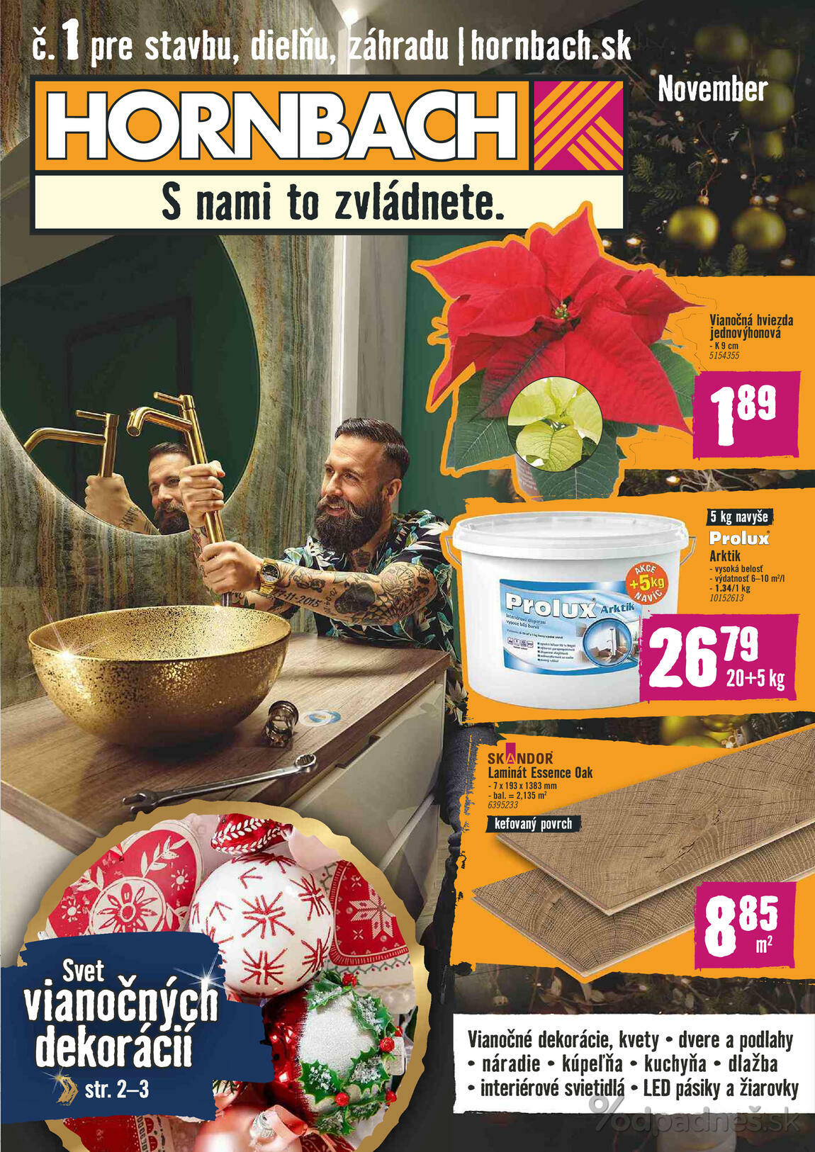 1. stránka Hornbach letáku