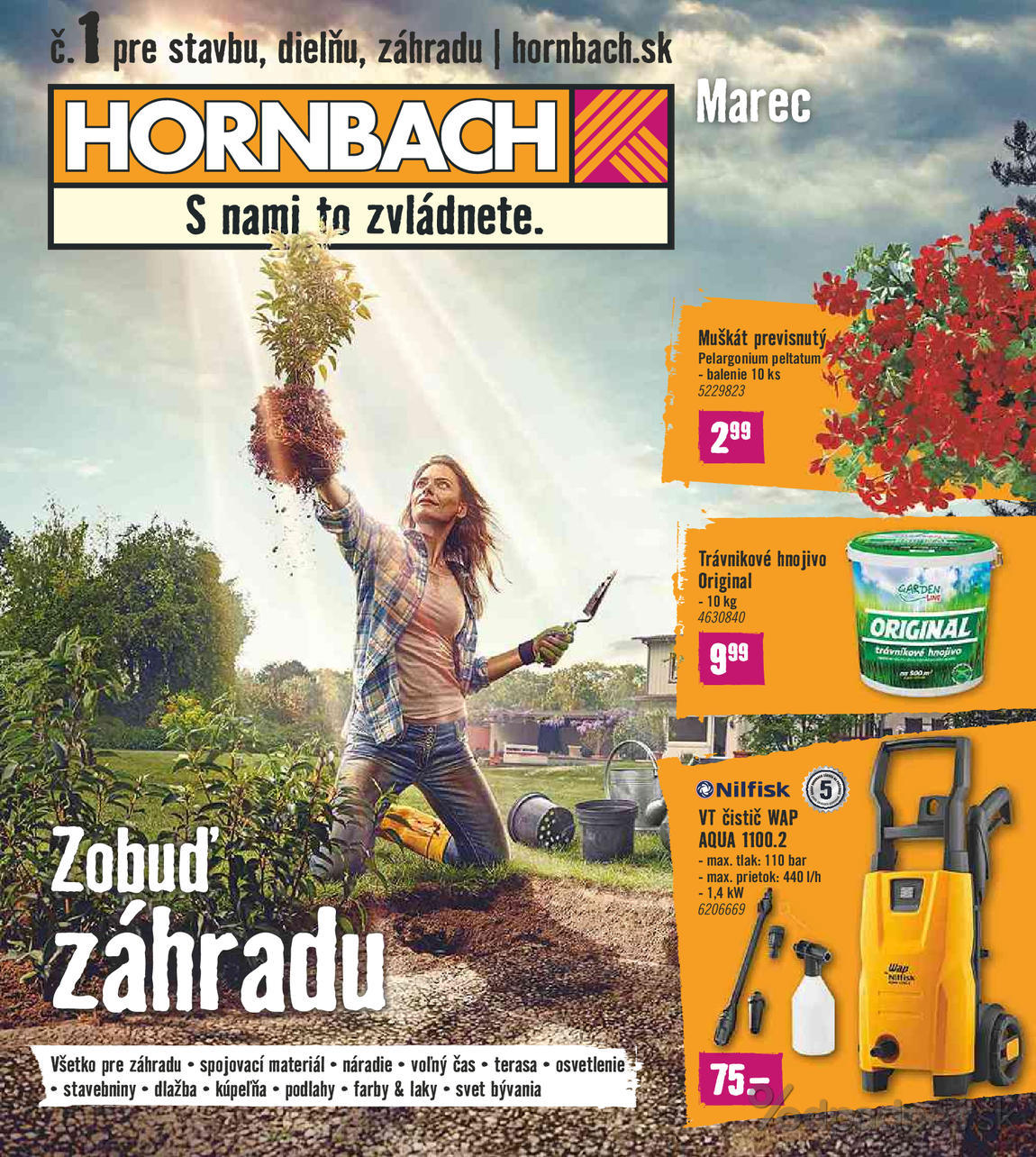 1. stránka Hornbach letáku