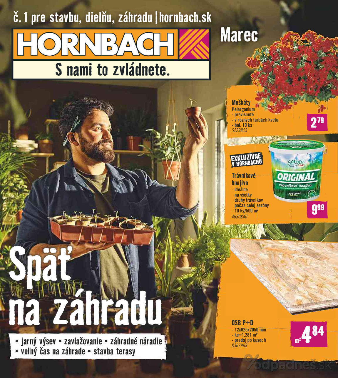 1. stránka Hornbach letáku