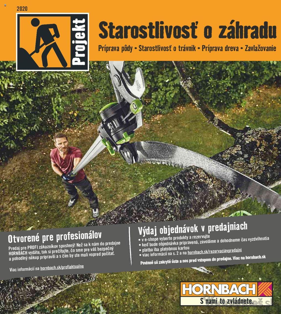 1. stránka Hornbach letáku