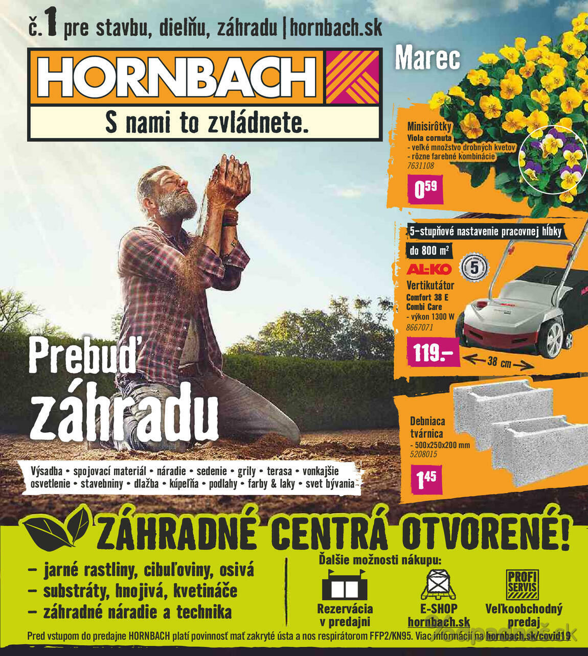 1. stránka Hornbach letáku