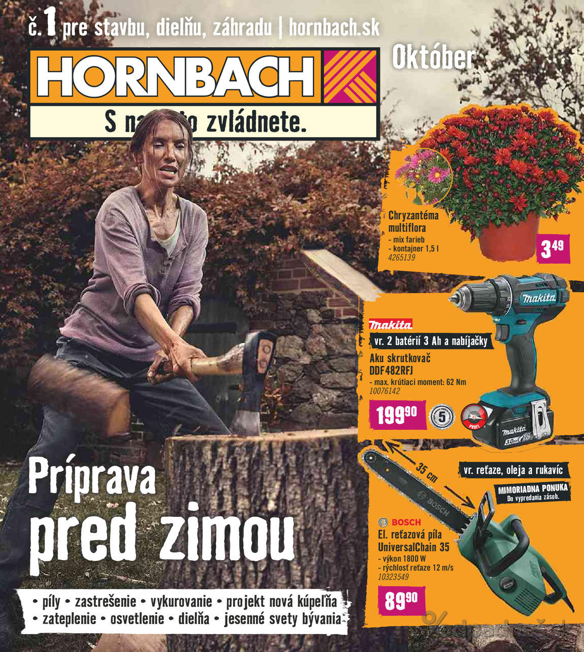 1. stránka Hornbach letáku
