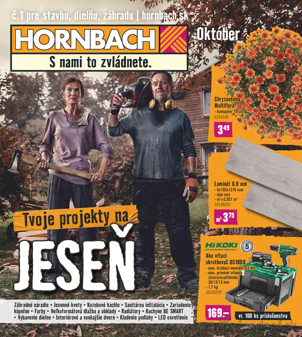 1. stránka Hornbach letáku