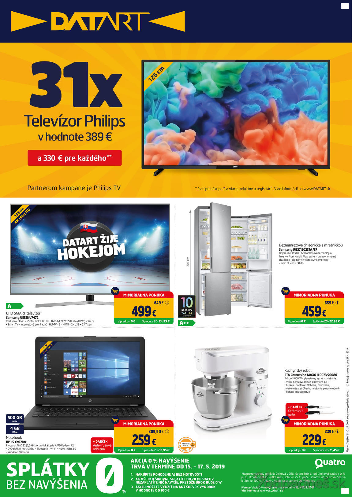 1. stránka Datart letáku