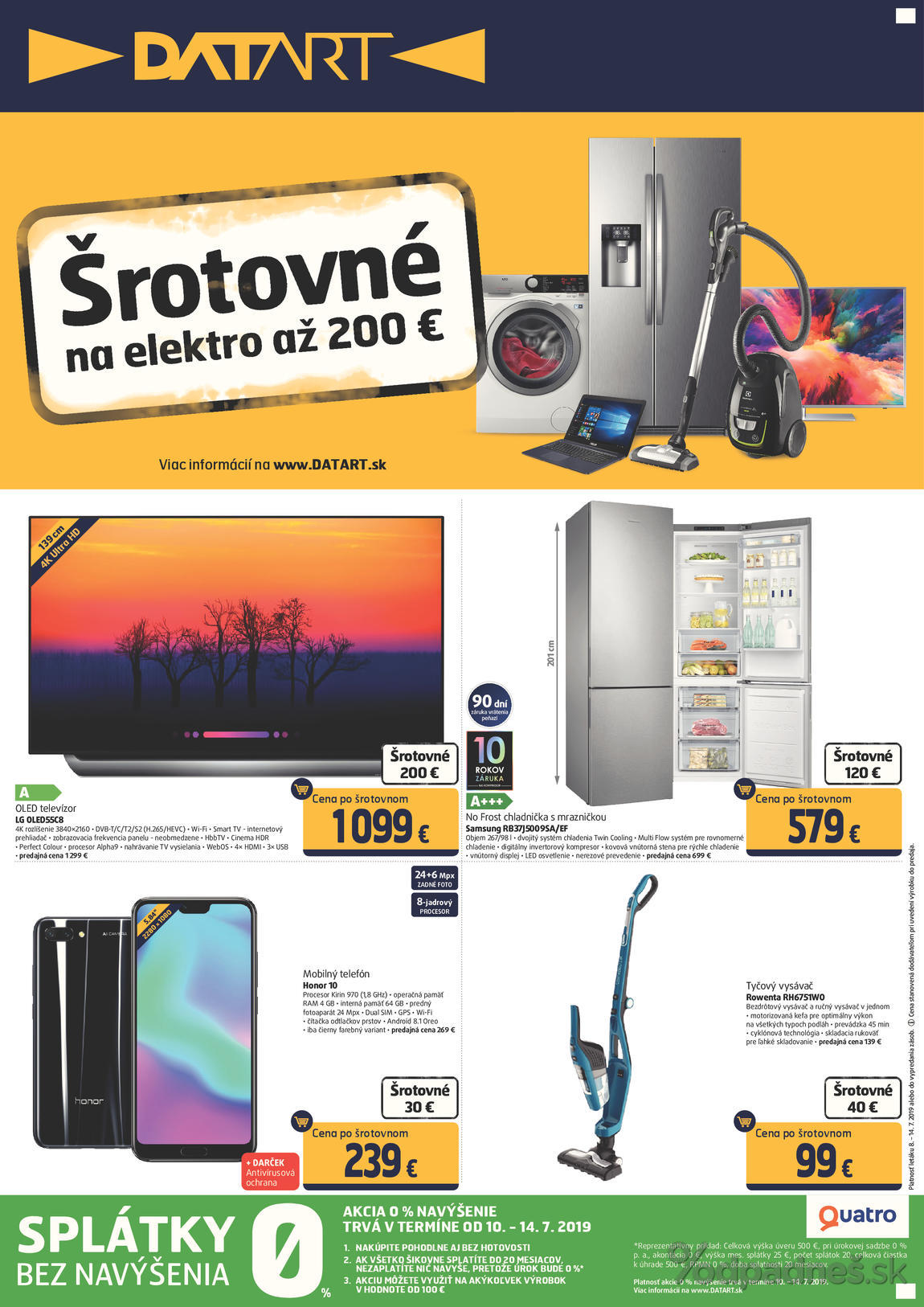 1. stránka Datart letáku