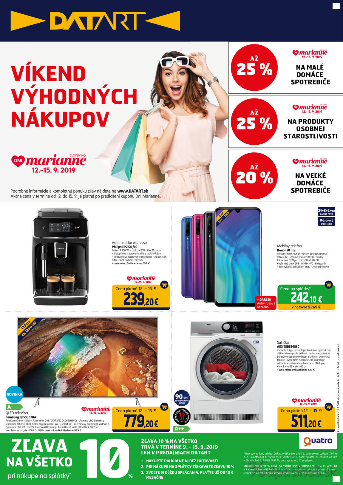 1. stránka Datart letáku