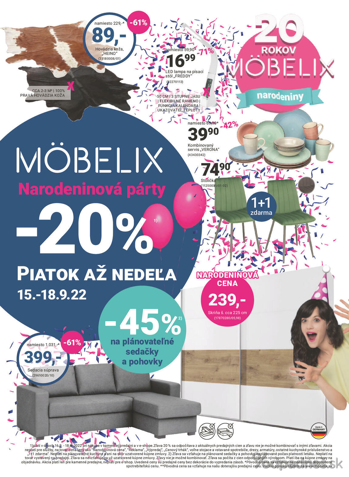 1. stránka Mobelix letáku