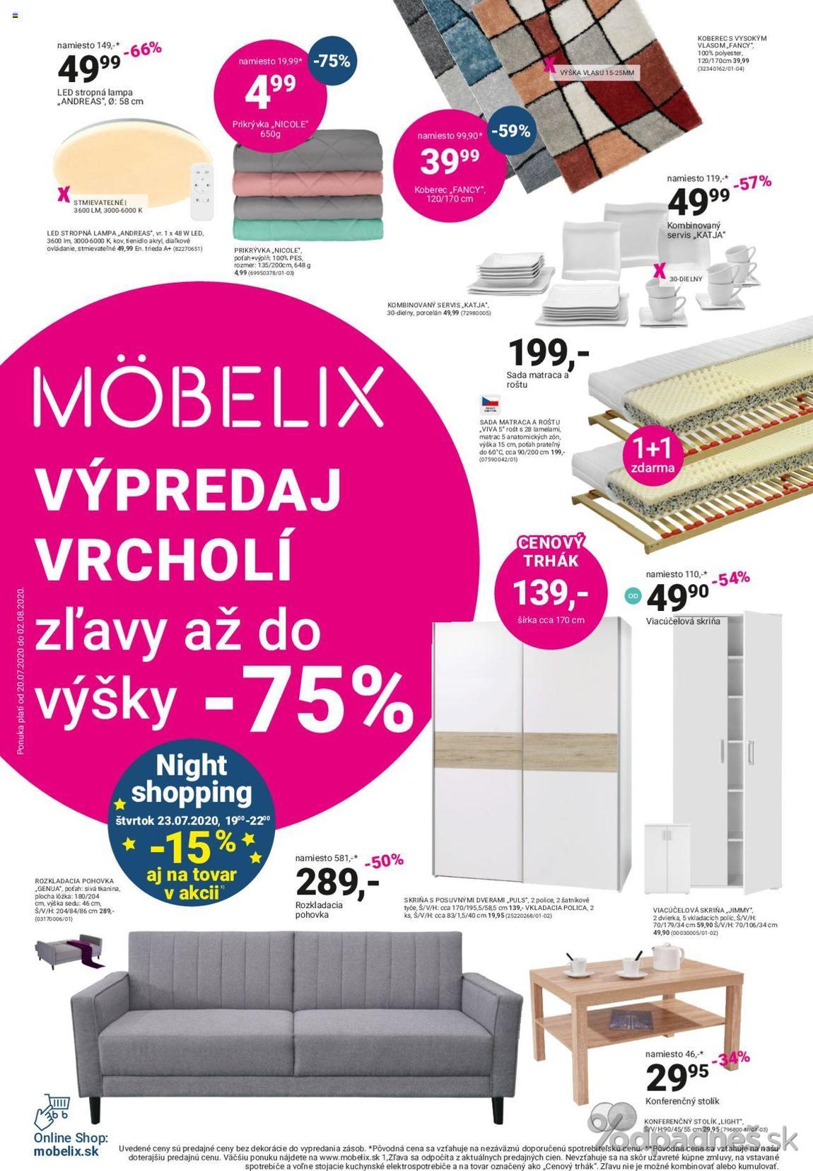 1. stránka Mobelix letáku