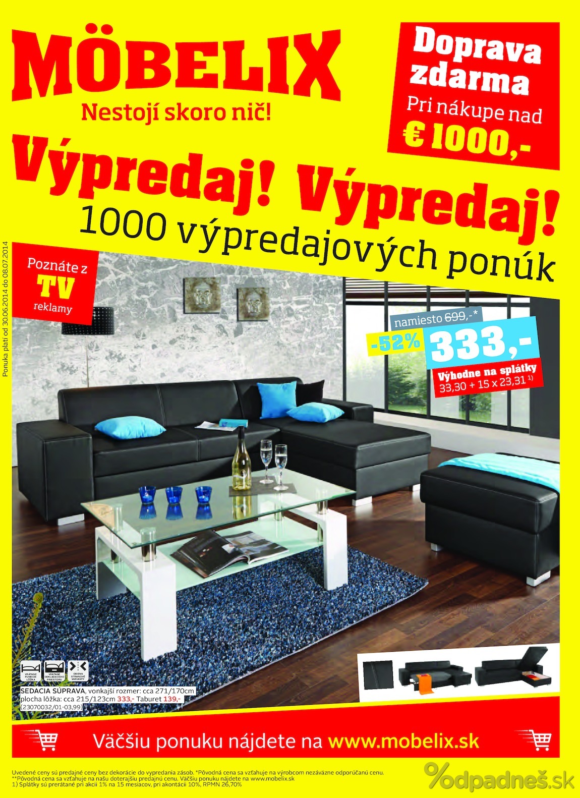 1. stránka Mobelix letáku