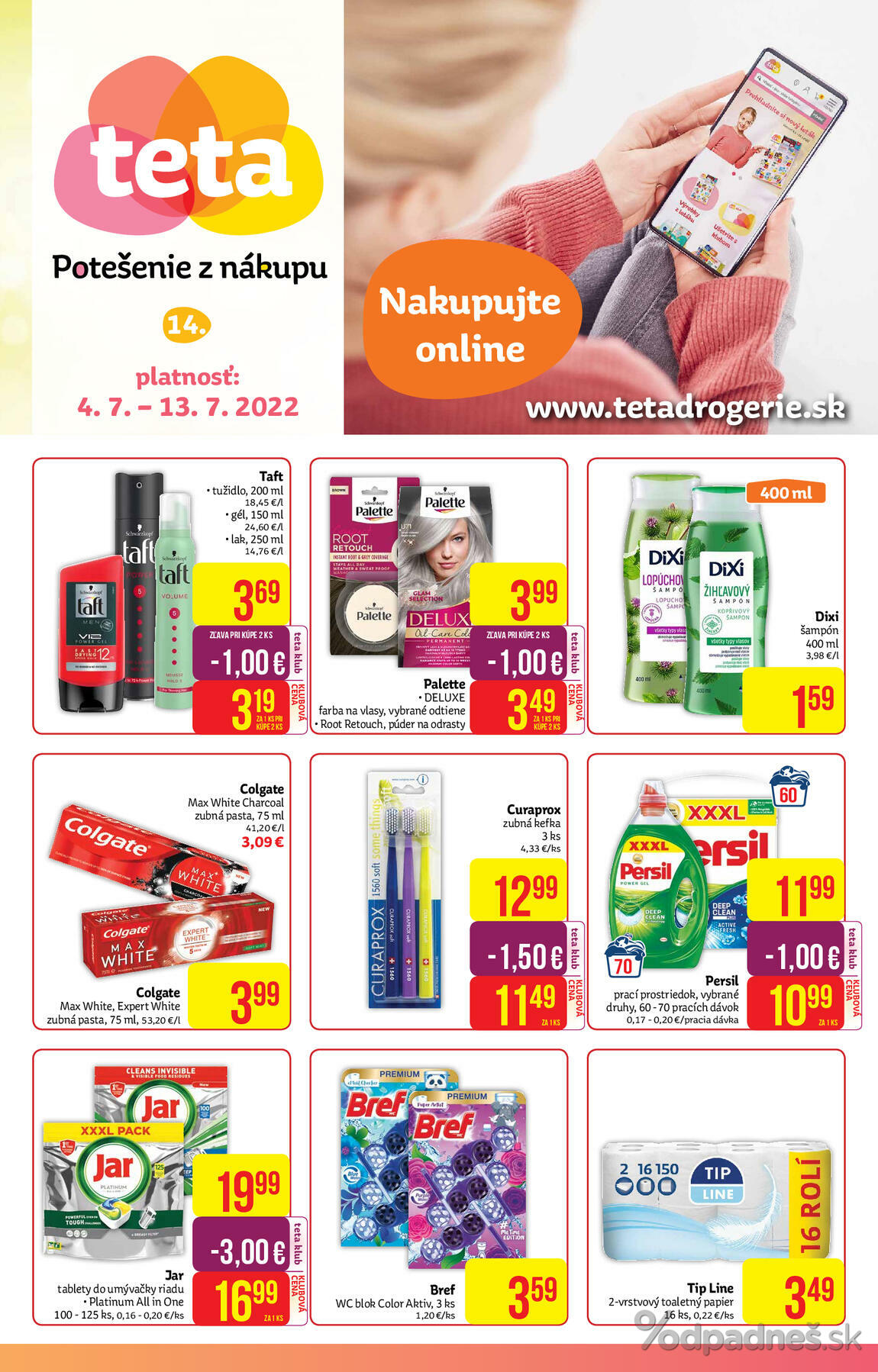 1. stránka Teta Drogerie letáku