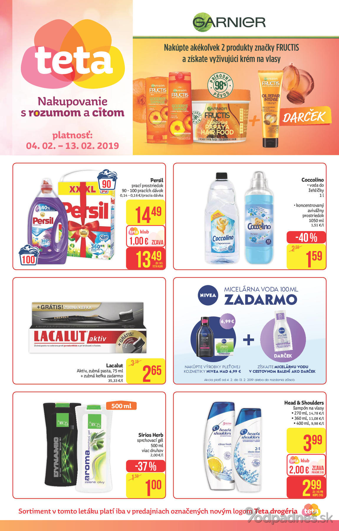 1. stránka Teta Drogerie letáku