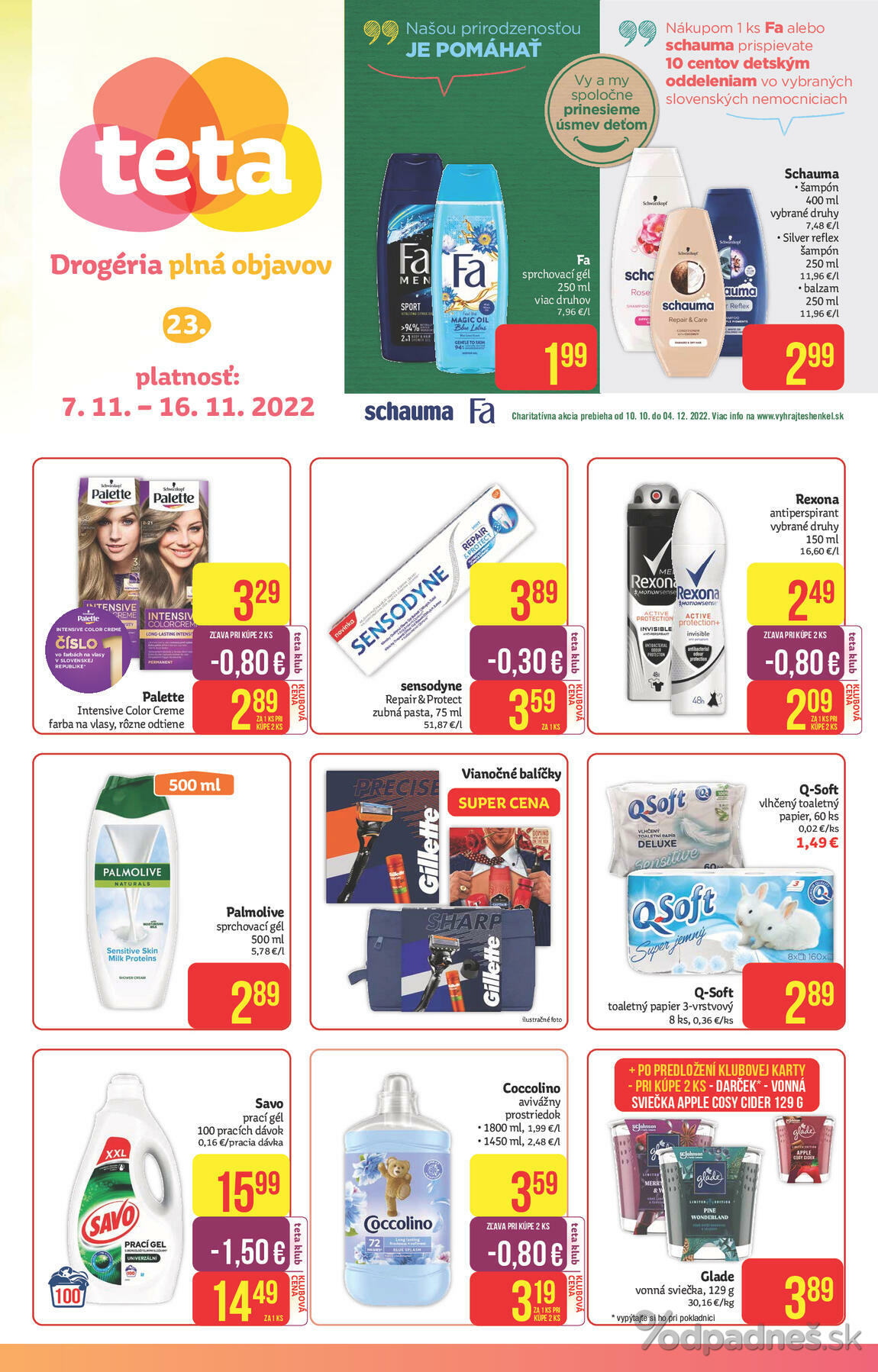 1. stránka Teta Drogerie letáku