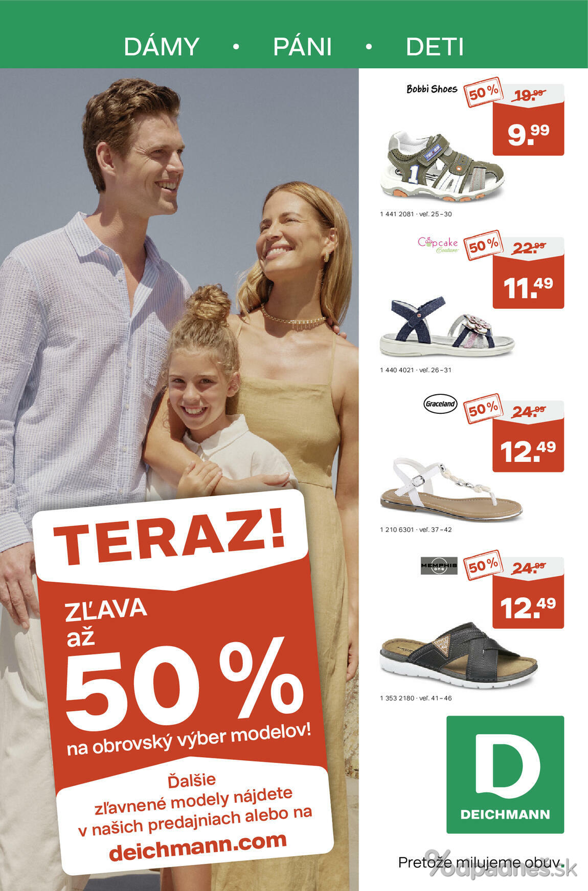 1. stránka Deichmann letáku
