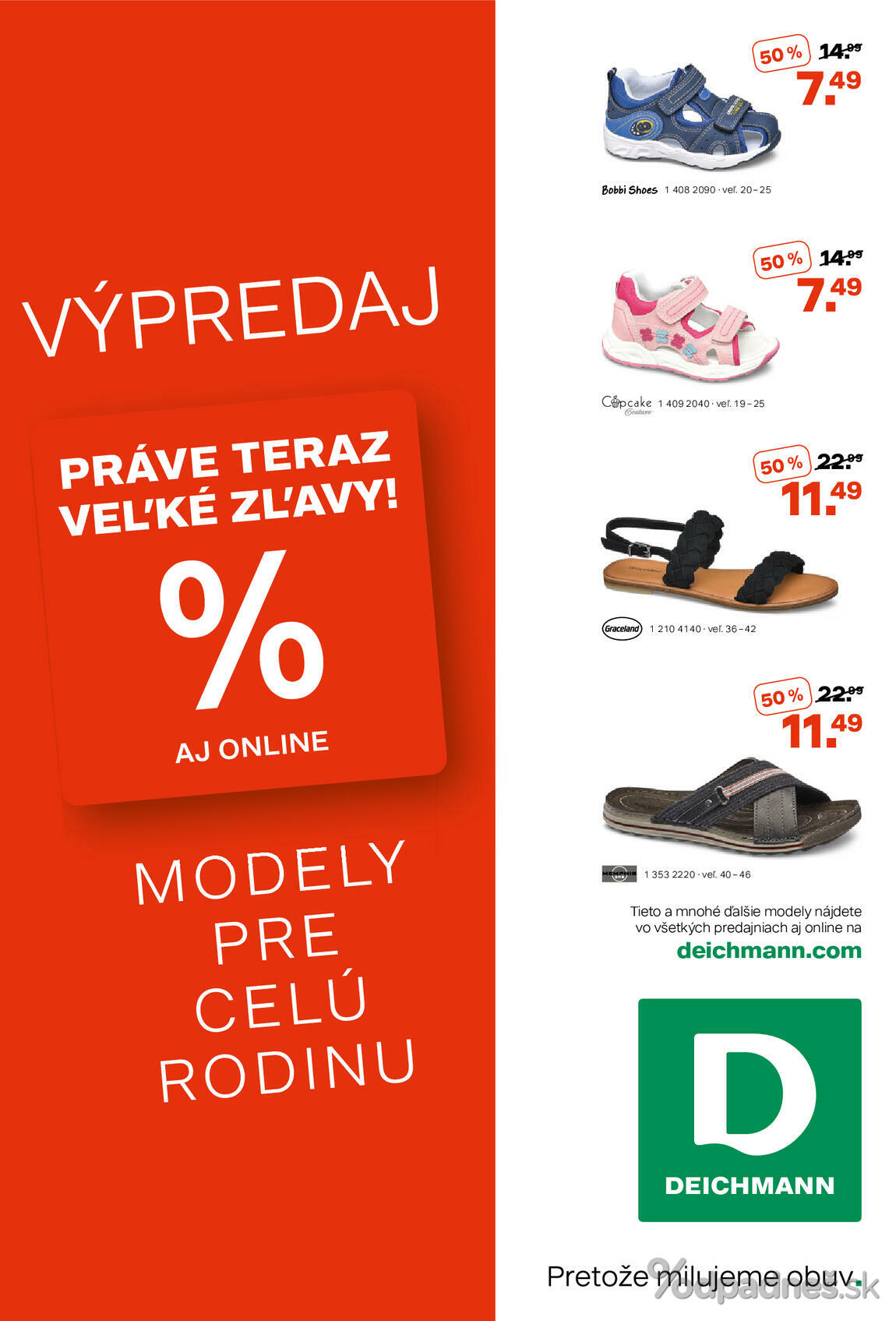 1. stránka Deichmann letáku