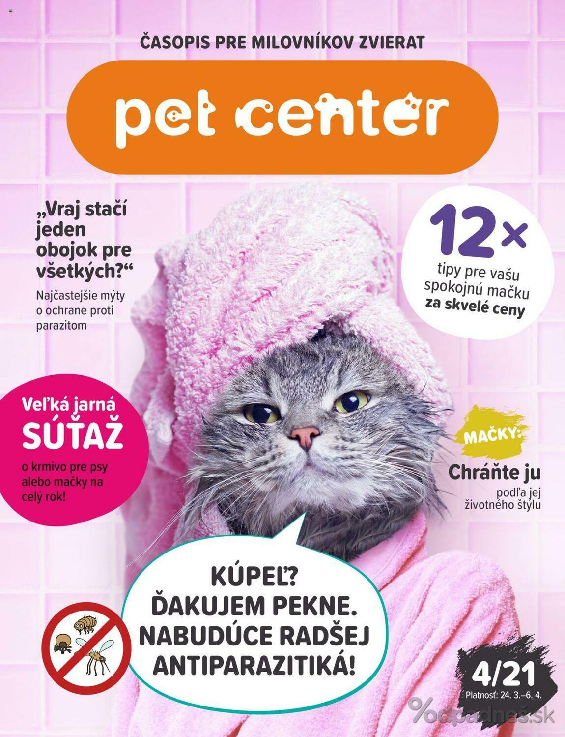 1. stránka Pet Center letáku